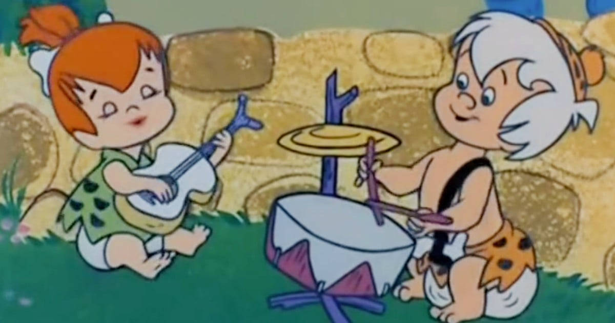 The Flintstones Babies Instruments Wallpaper