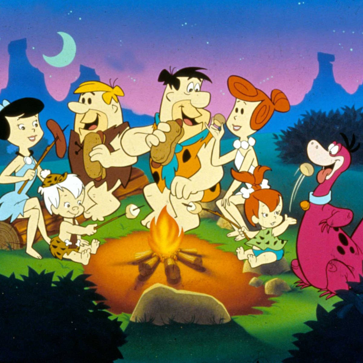 The Flintstones Campfire Wallpaper