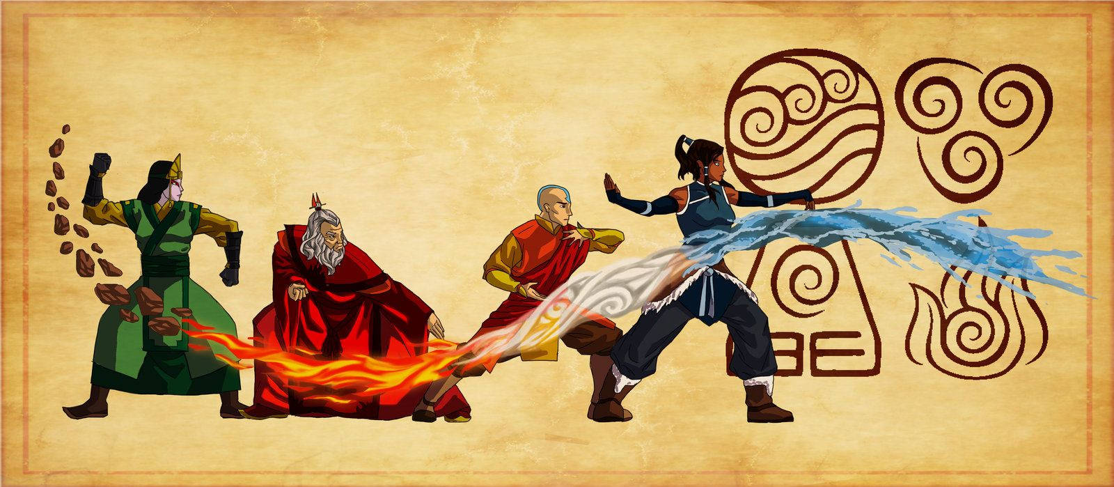 The Four Avatars Wallpaper