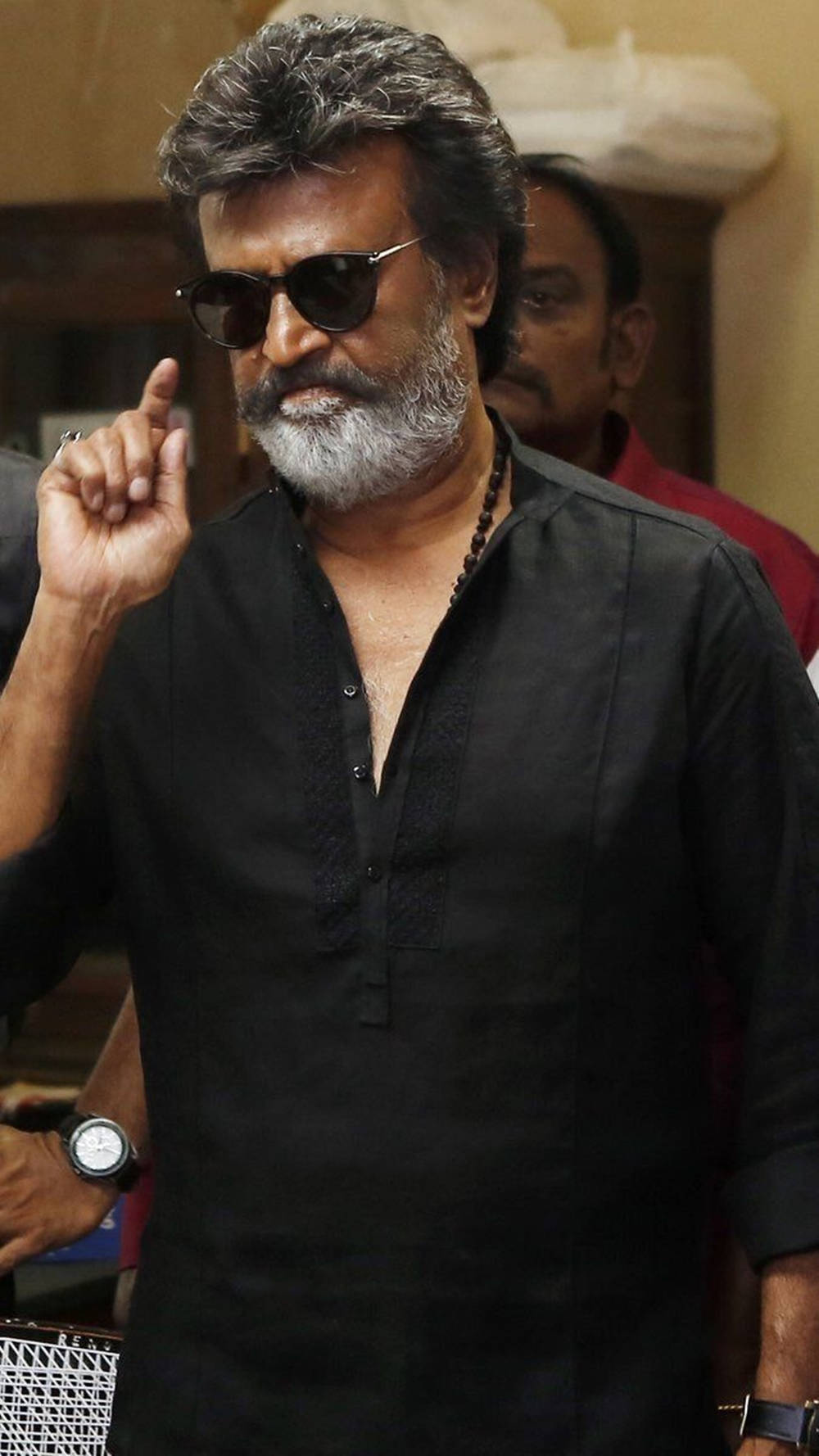 The Iconic Rajinikanth As Karikaalan In Kaala Wallpaper