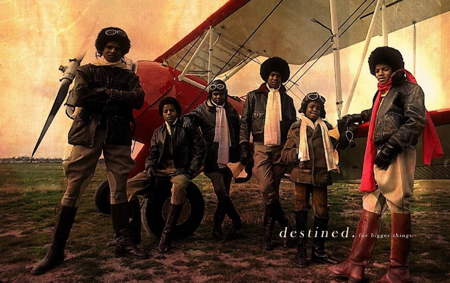 The Jackson 5 In Skywriter 1973 Wallpaper