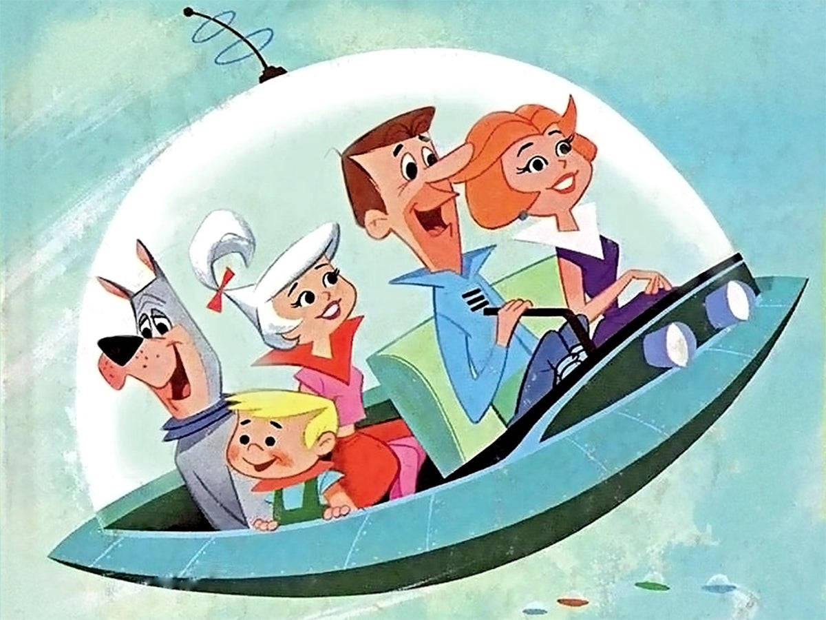 The Jetsons Cartoon Blue Aesthetic Wallpaper