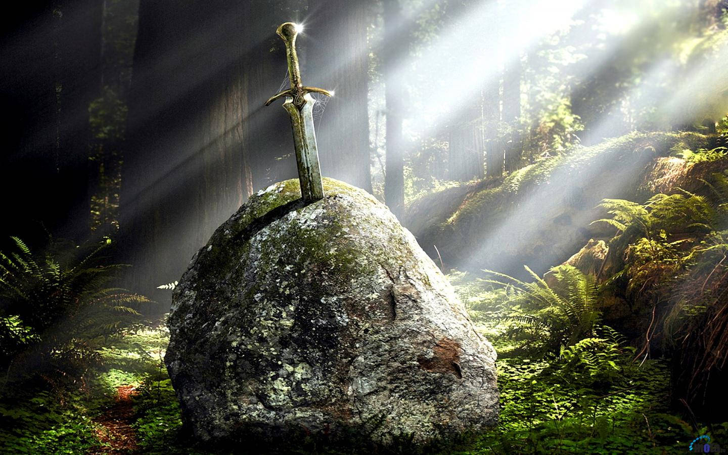 The Legendary Excalibur Sword, Freed From Stone Wallpaper