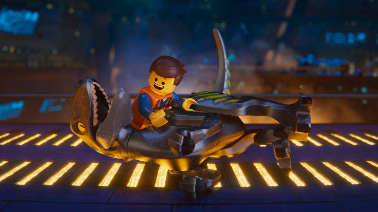 The Lego Movie 2 Dinosaur Scene Wallpaper