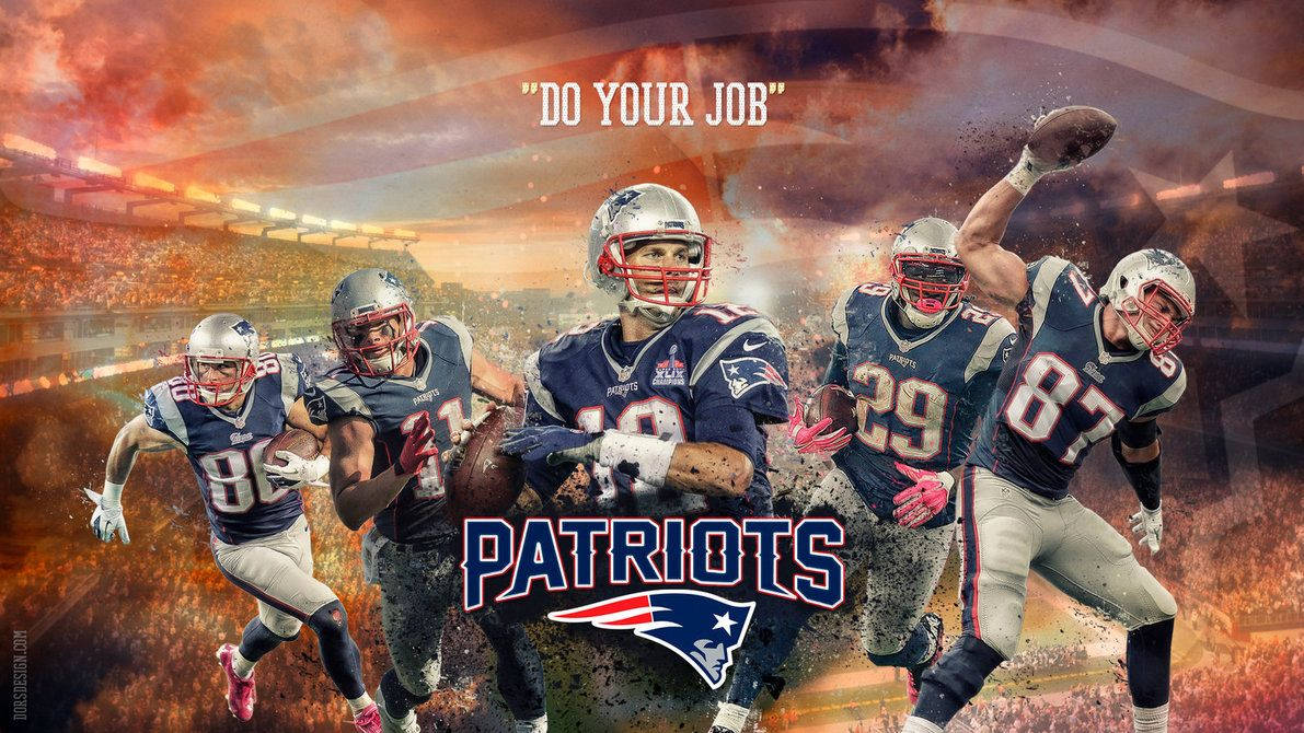 The Winning New England Patriots Team Wallpaper