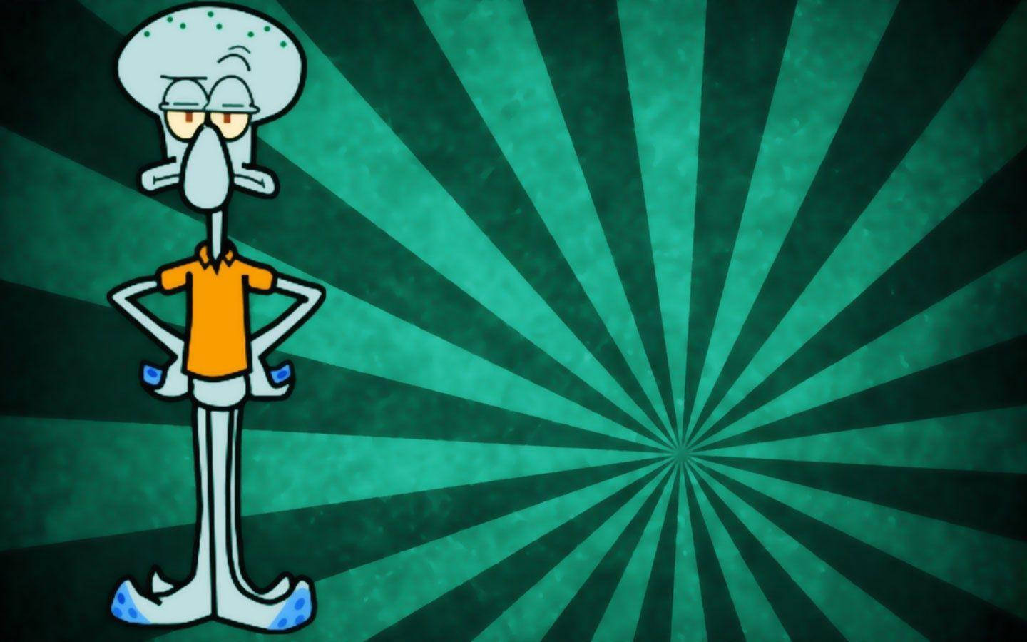 This Isn't Squidward's Best Day, But It's A Familiar Look To Fans Of Spongebob Squarepants Wallpaper