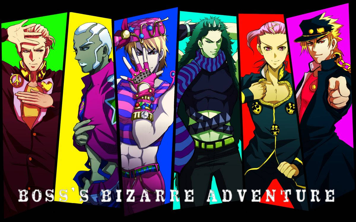 Three Of The Vicious Bosses From Jojo Bizarre Adventure Wallpaper