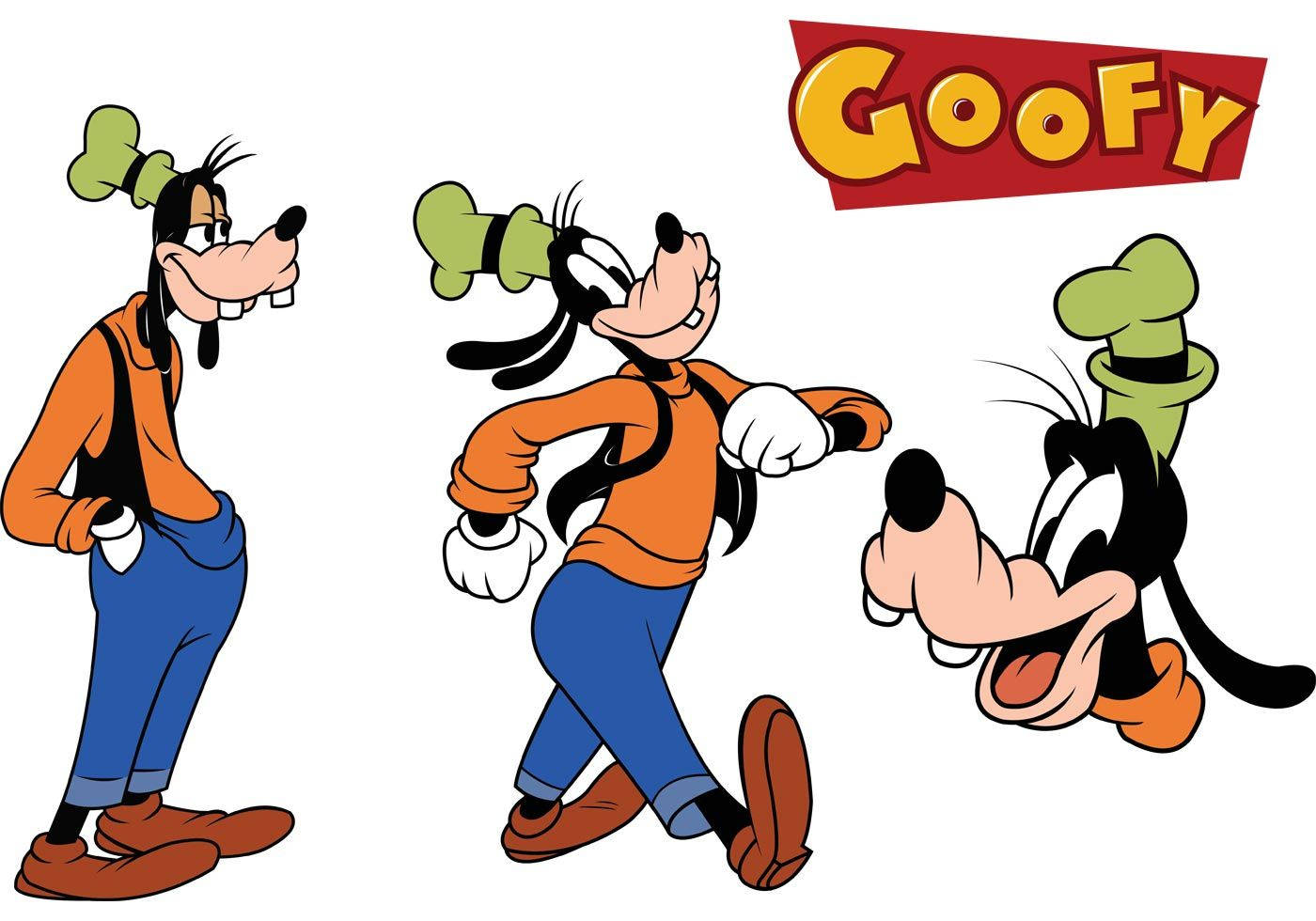 Three Unique Goofy Cartoons Wallpaper