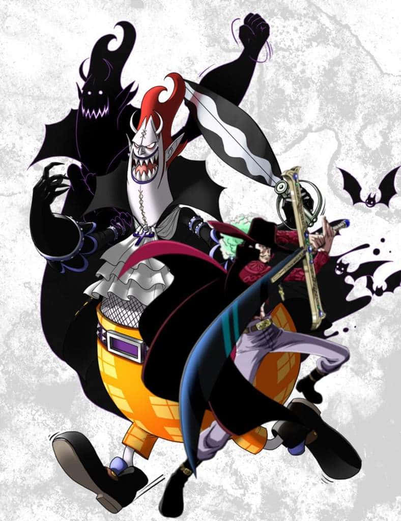 Thrilling One Piece: Gecko Moria Unleashing Wild Shadows Wallpaper