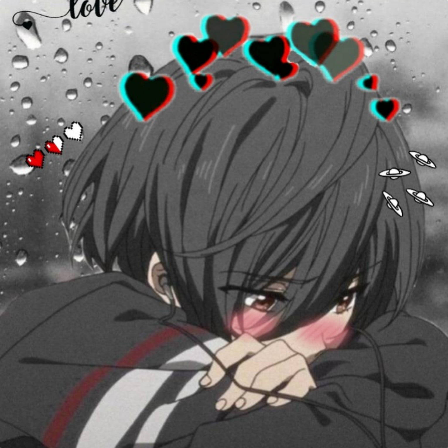 Tiktok Aesthetic Sad Boy Cartoon Wallpaper