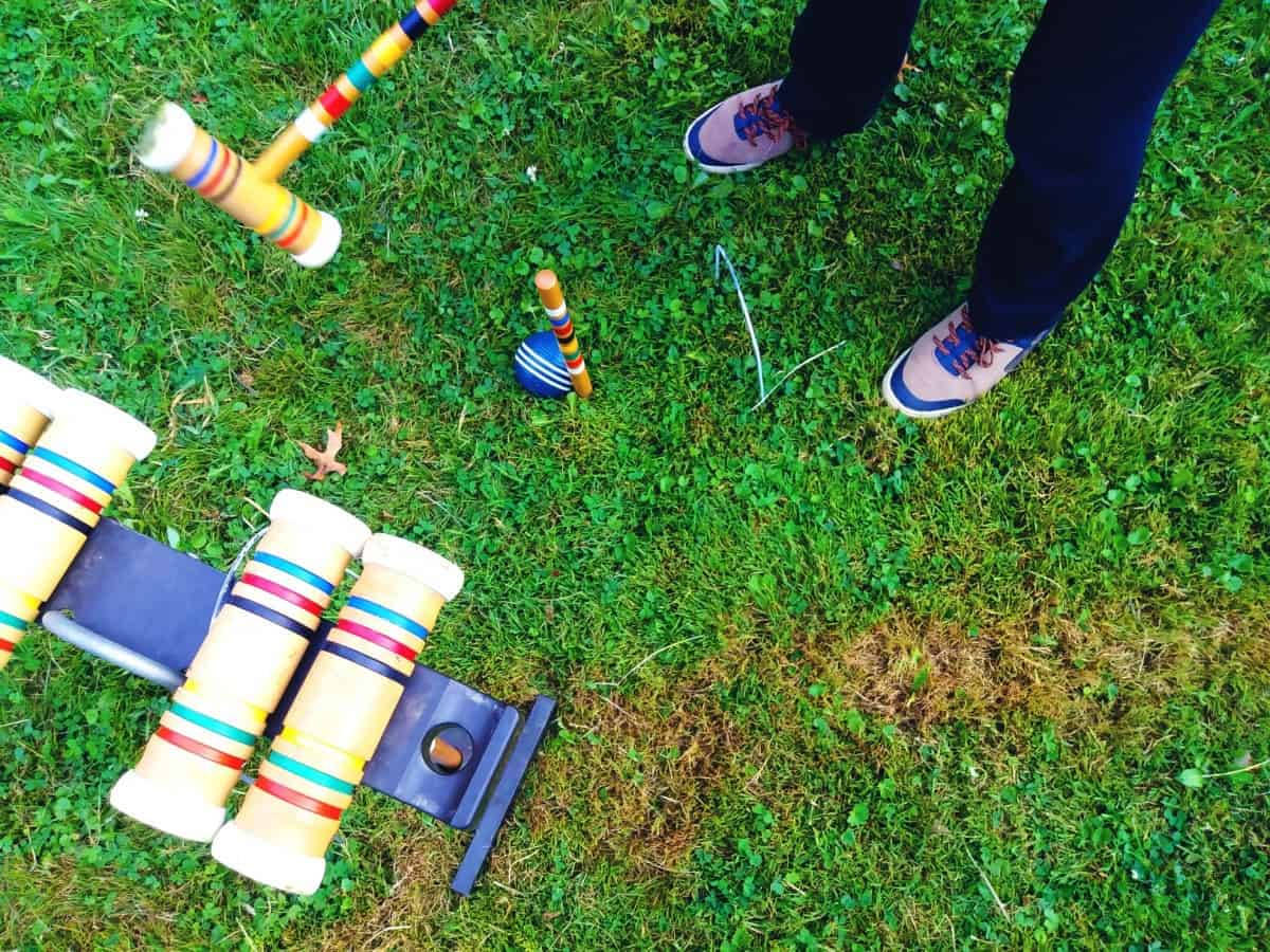 Top Angle Croquet Wallpaper