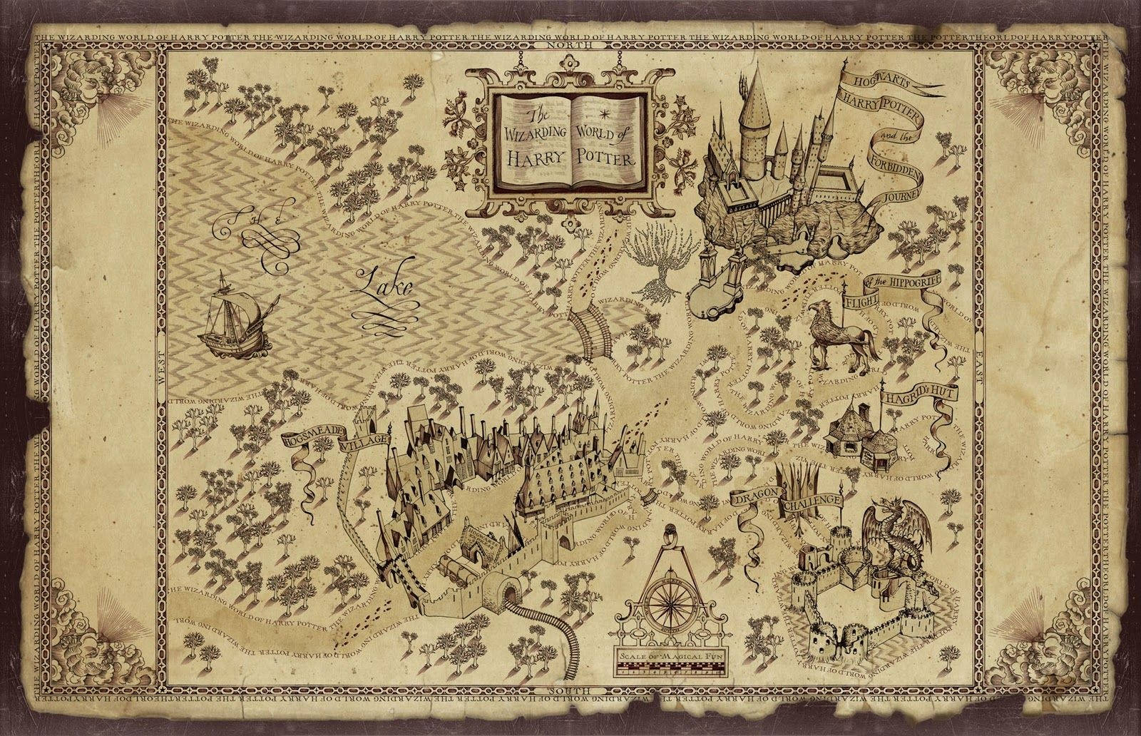 Torn Marauders Map Wallpaper