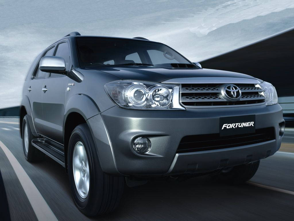 Toyota Fortuner Grey Metallic Color Model Wallpaper