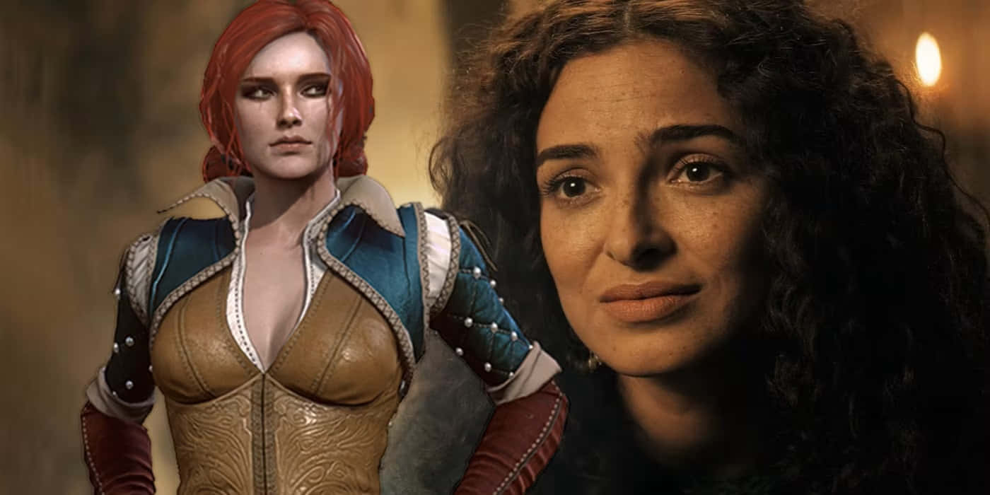 Triss Merigold Game Versus Series Wallpaper