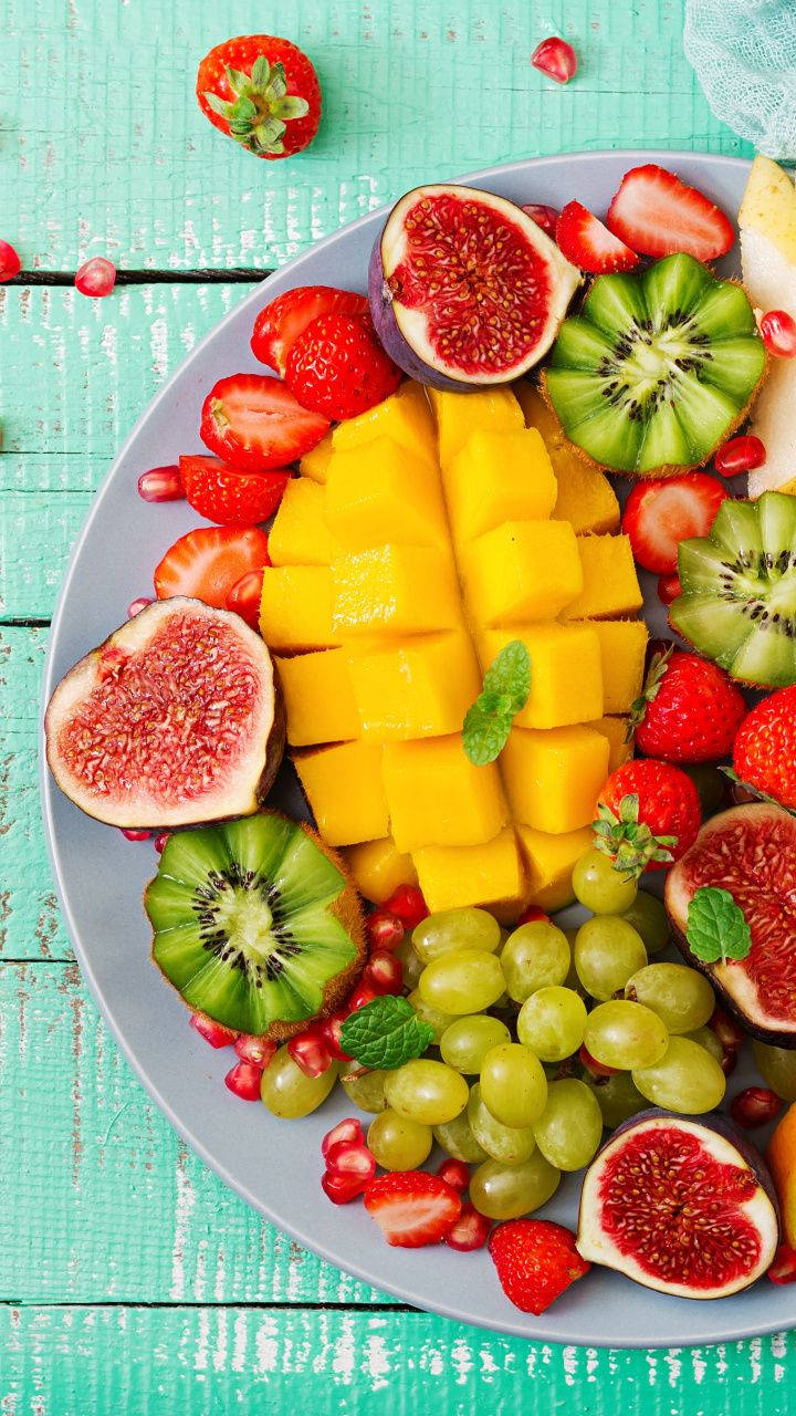 Tropical Fruits Salad Wallpaper