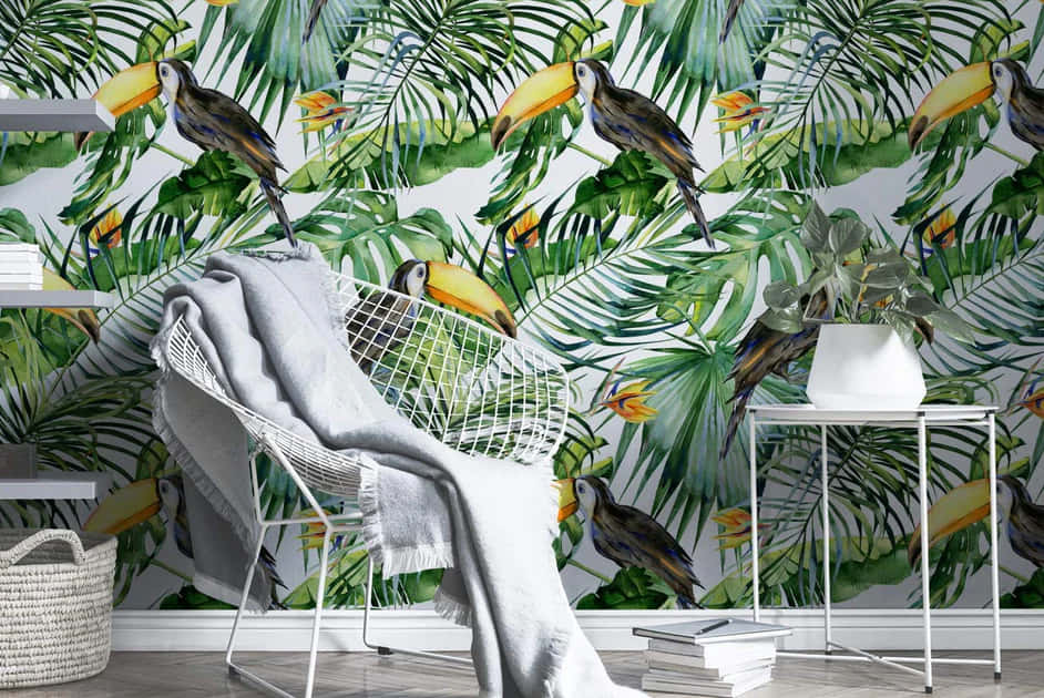 Tropical Toucan Wallpaper Interior Wallpaper