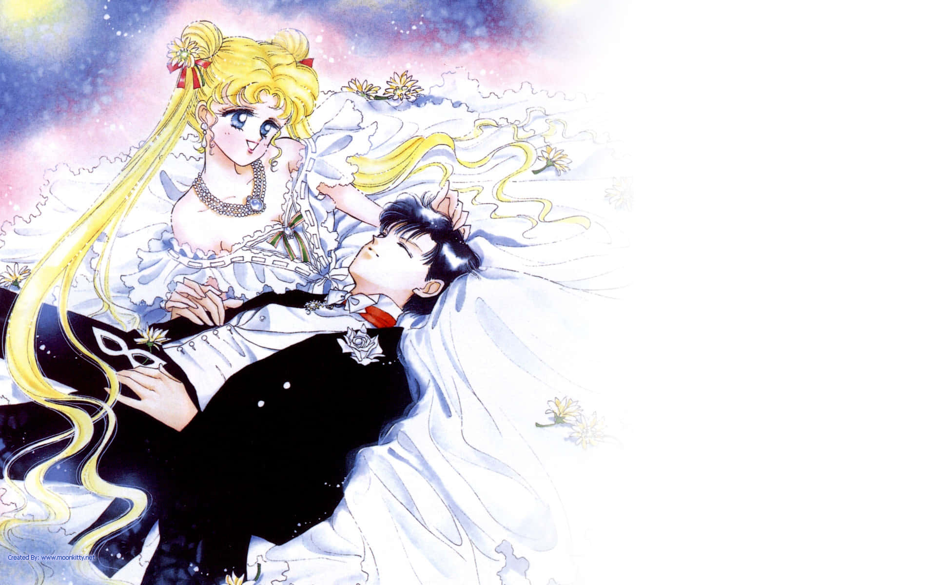 Tuxedo Mask's Brave Clairvoyance In The Face Of Danger Wallpaper