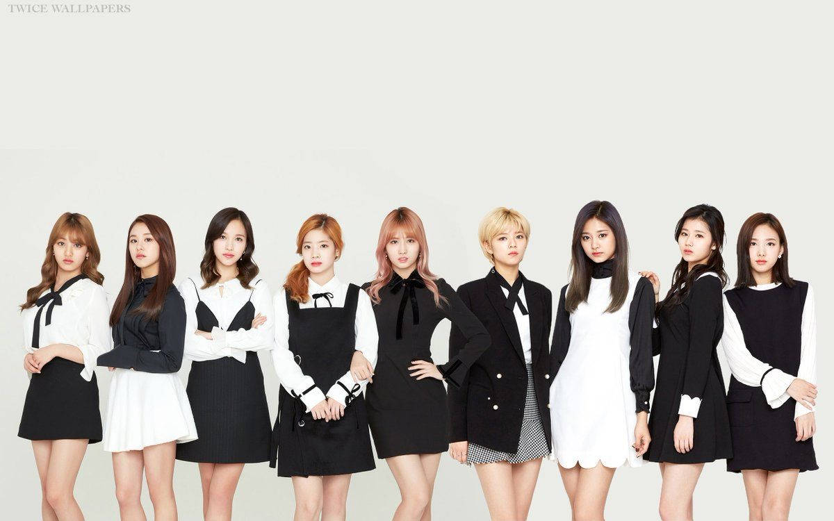 Twice - Black And White Wallpaper