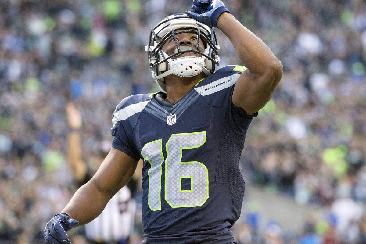 Tyler Lockett Football Player Seattle Seahawks Play Wallpaper