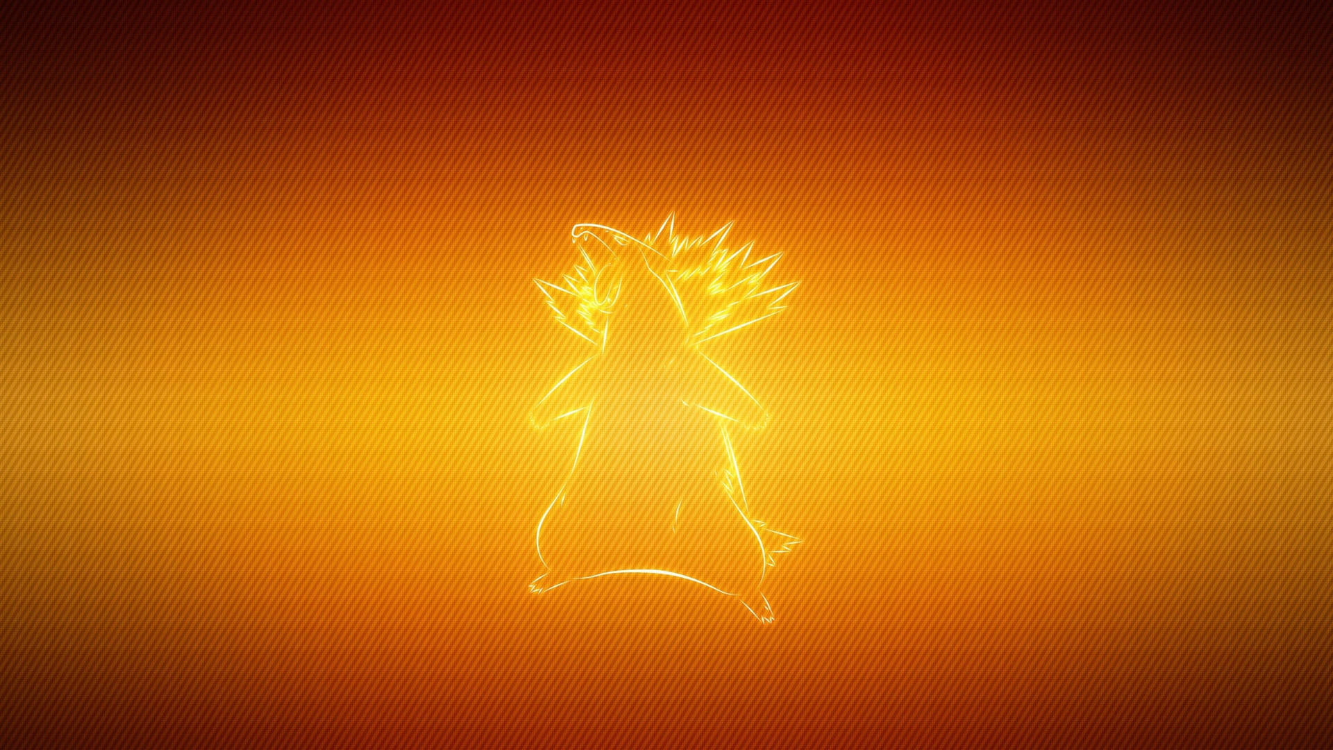 Typhlosion In Neon Light Wallpaper