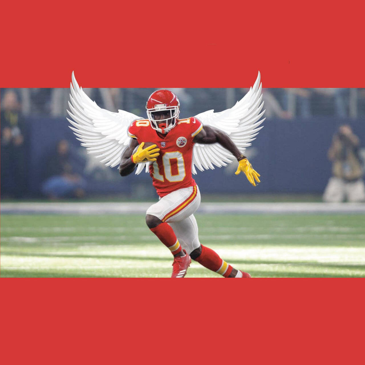 Tyreek Hill In Action - Kansas City Chiefs Wallpaper