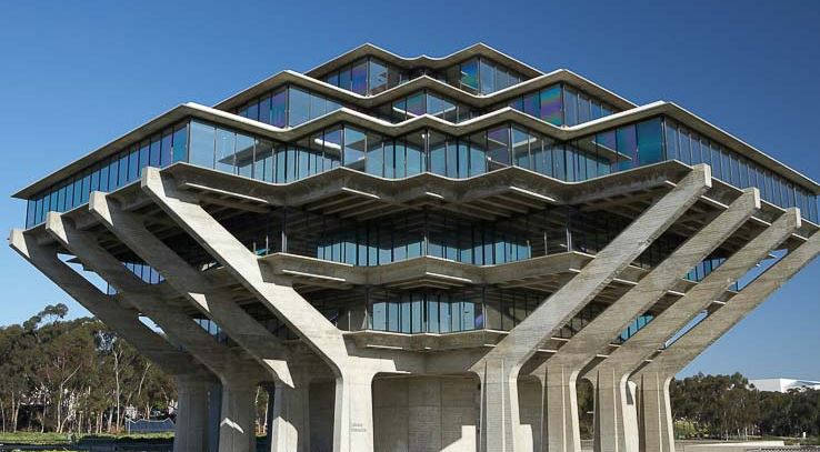 Ucsd Building Blue Sky Wallpaper