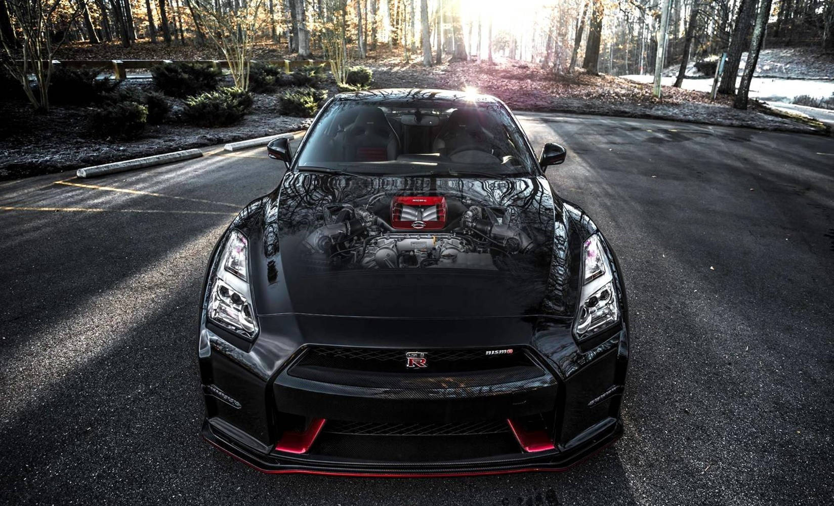 Unblemished Black Nissan Gtr Car Wallpaper