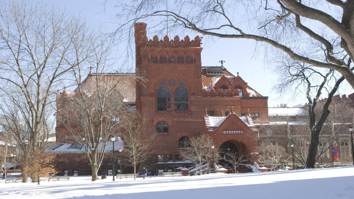 University Of Pennsylvania Fine Arts Library Snowy Wallpaper