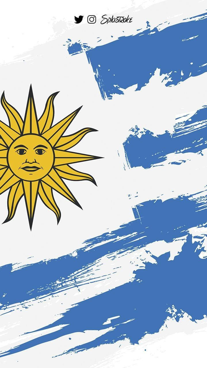 Uruguay Flag Digital Art Wallpaper
