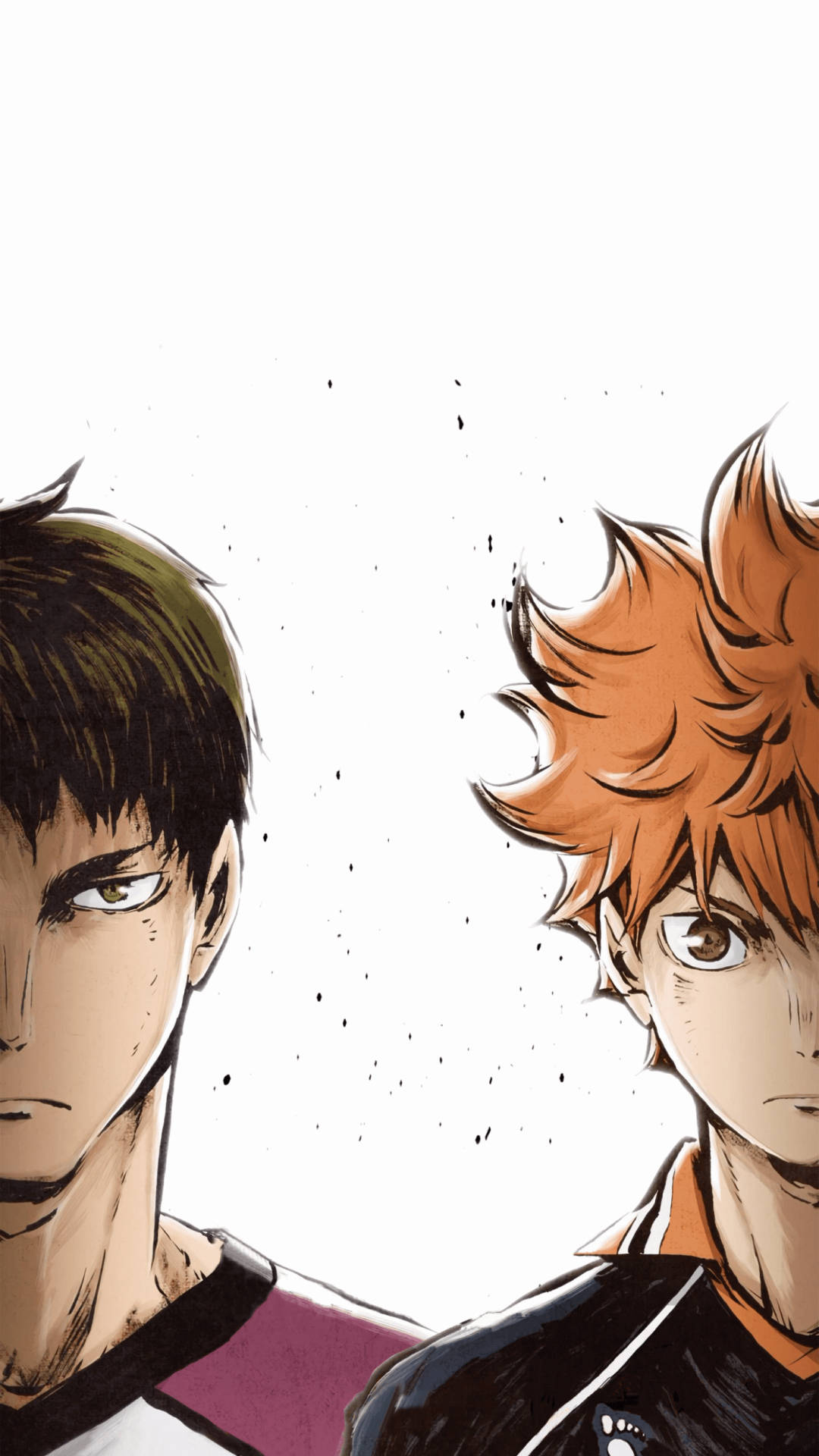 Ushijima And Hinata Side By Side Haikyuu Aesthetic Wallpaper