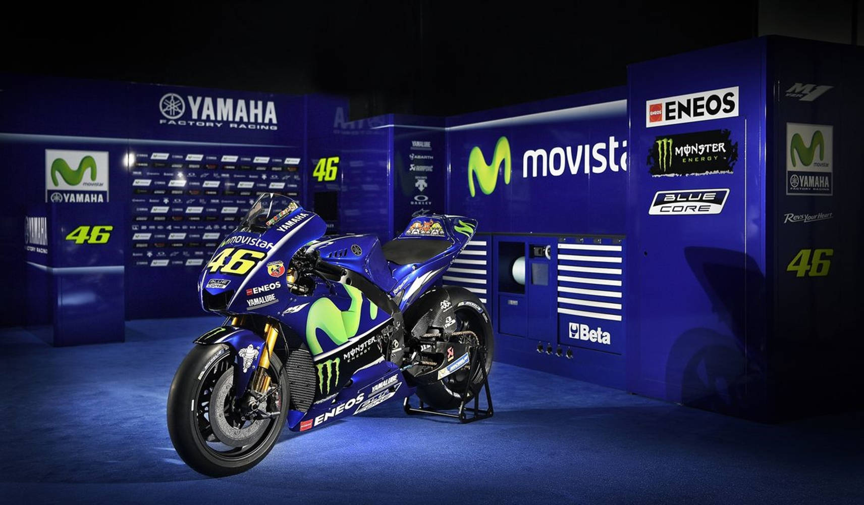 Valentino Rossi Movistar Yamaha Motogp Wallpaper