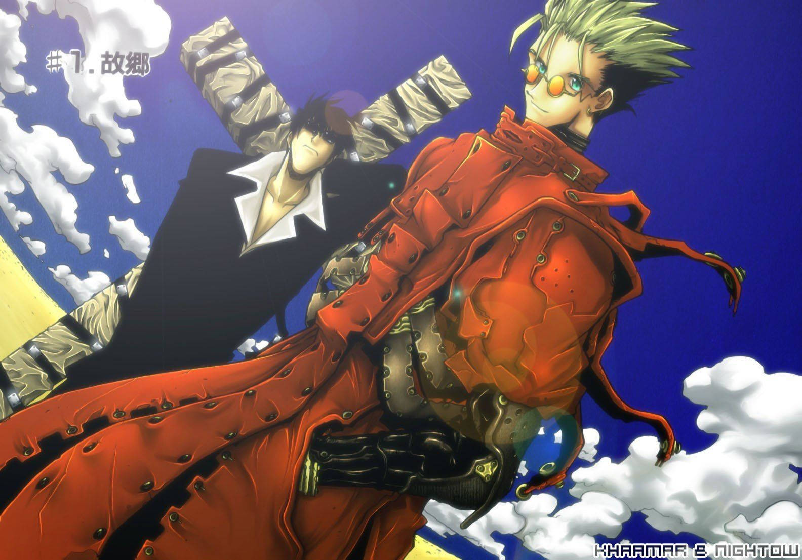 Vash And Nicholas Of Trigun Wallpaper