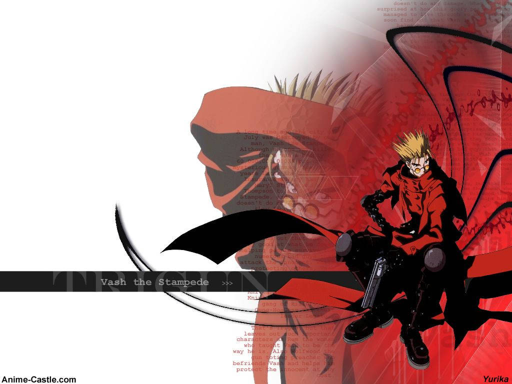 Vash Cool Underlay Trigun Wallpaper