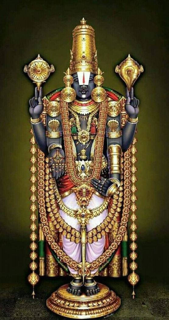 Venkateswara Swamy Deity Of Perpetual Happiness Wallpaper