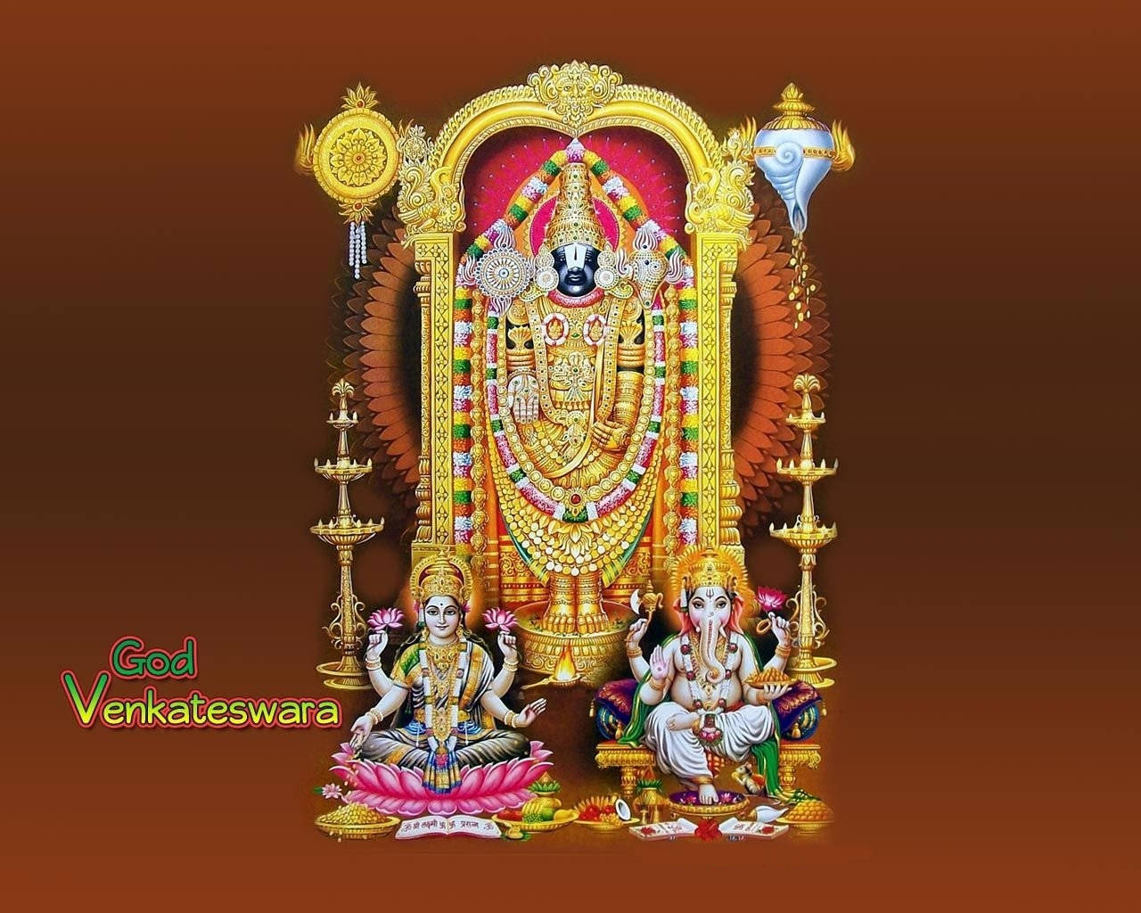 Venkateswara Swamy Indian Deity Wallpaper