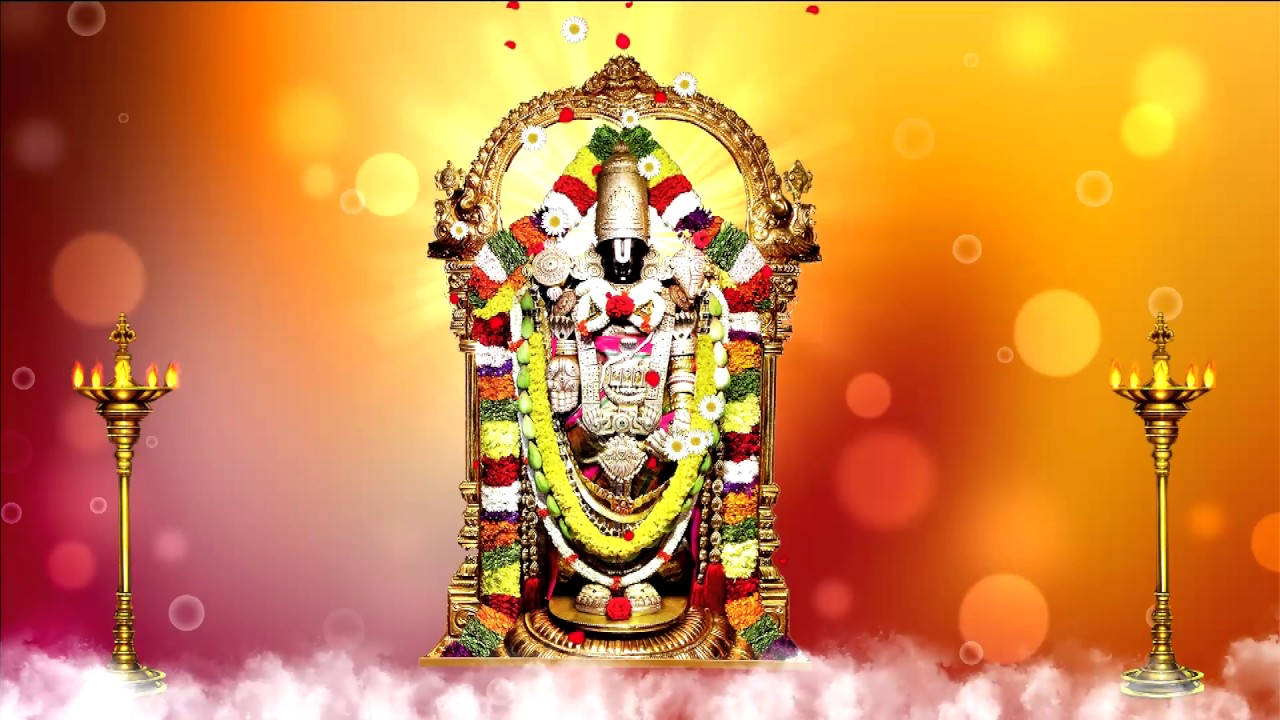 Venkateswara Swamy Sacred Hindu Altar Wallpaper