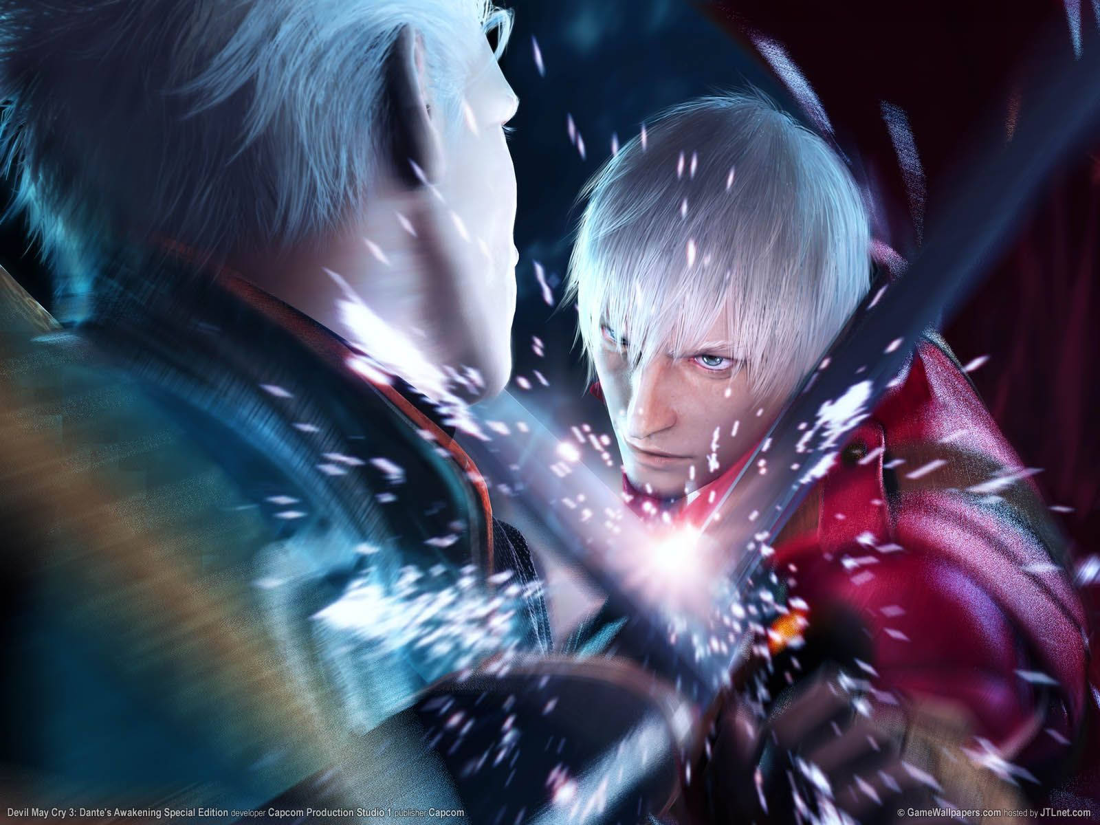 Vergil And Dante Prepare To Duel In Devil May Cry. Wallpaper