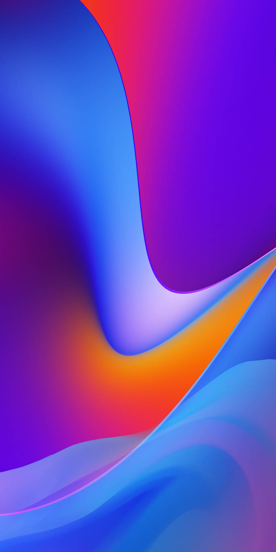 Vibrant Abstract Ripple Oppo A5s Wallpaper