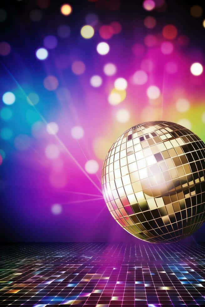 Vibrant Disco Ball Lights Wallpaper