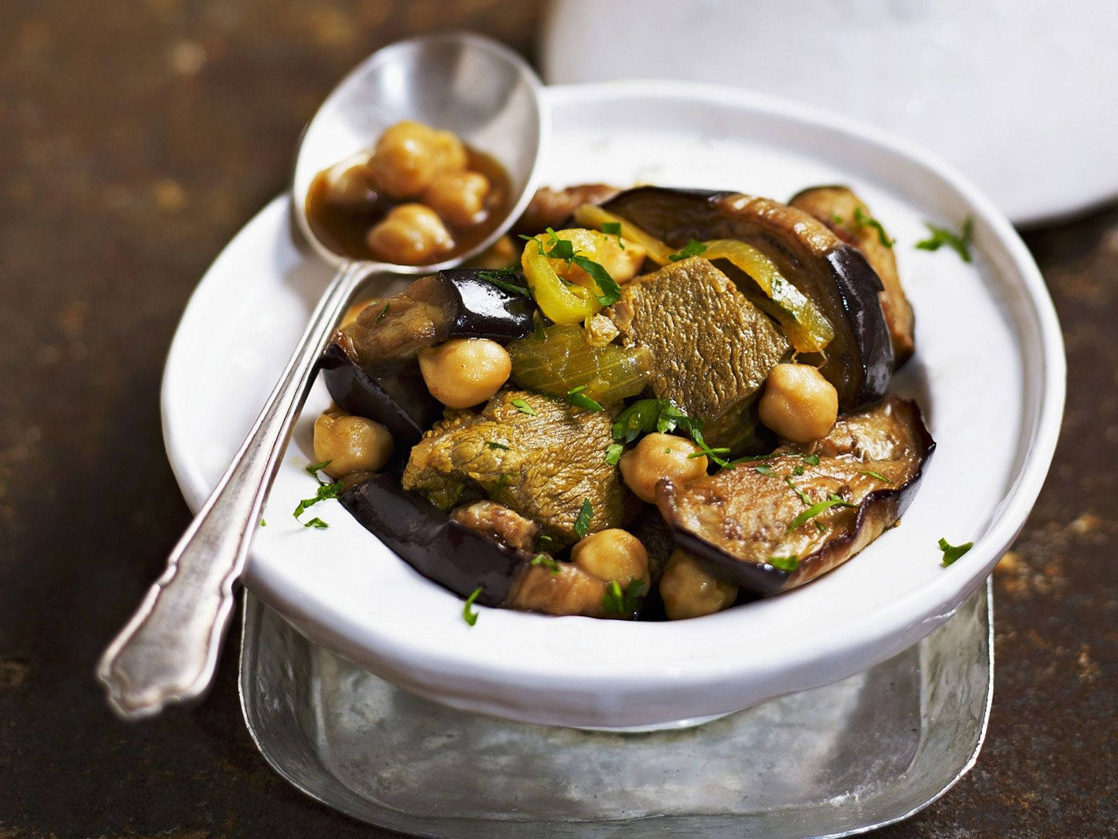 Vibrant Healthy Vegetable Tajine In A White Bowl Wallpaper