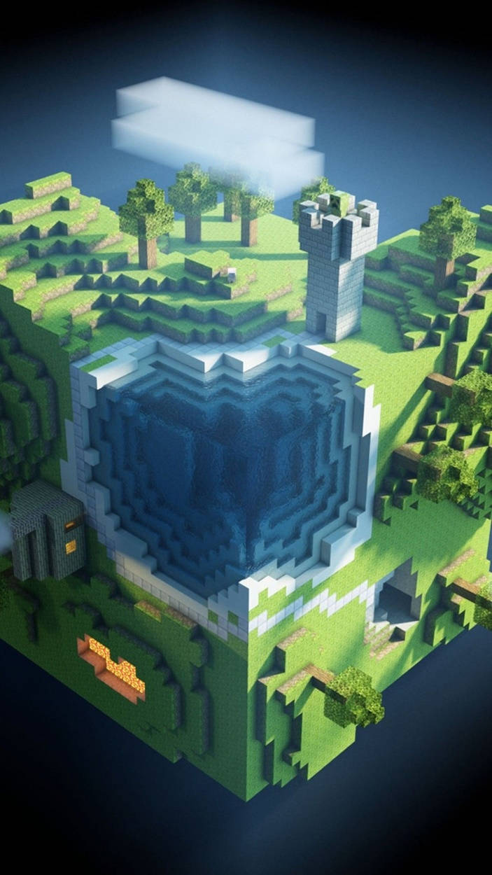 Video 3d Interface Minecraft Iphone Wallpaper