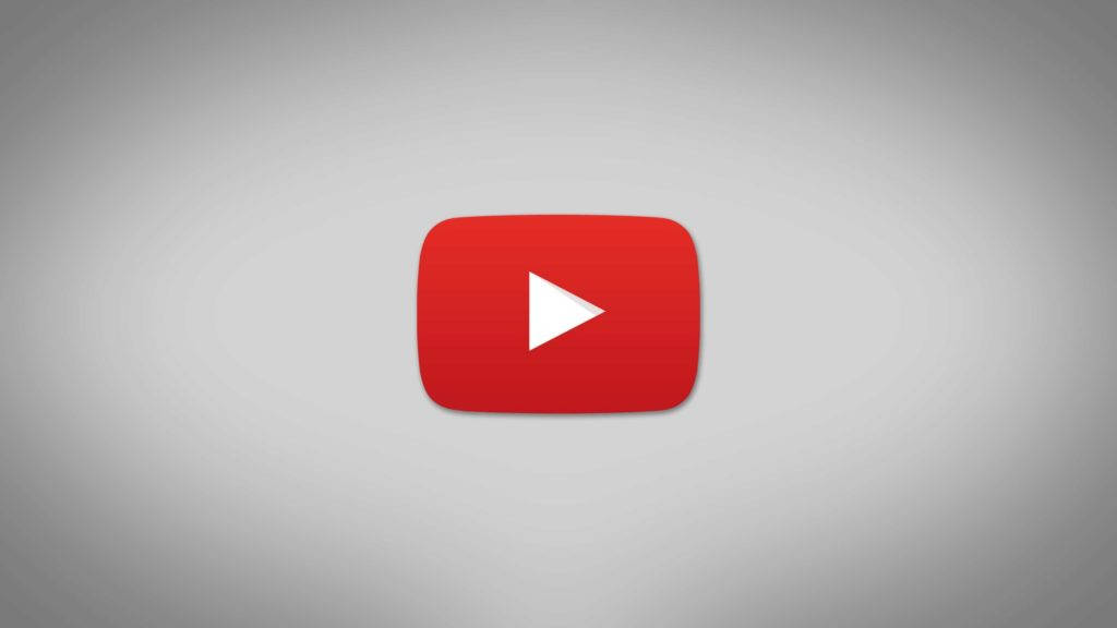 Vignette Image Of The Youtube Logo Wallpaper