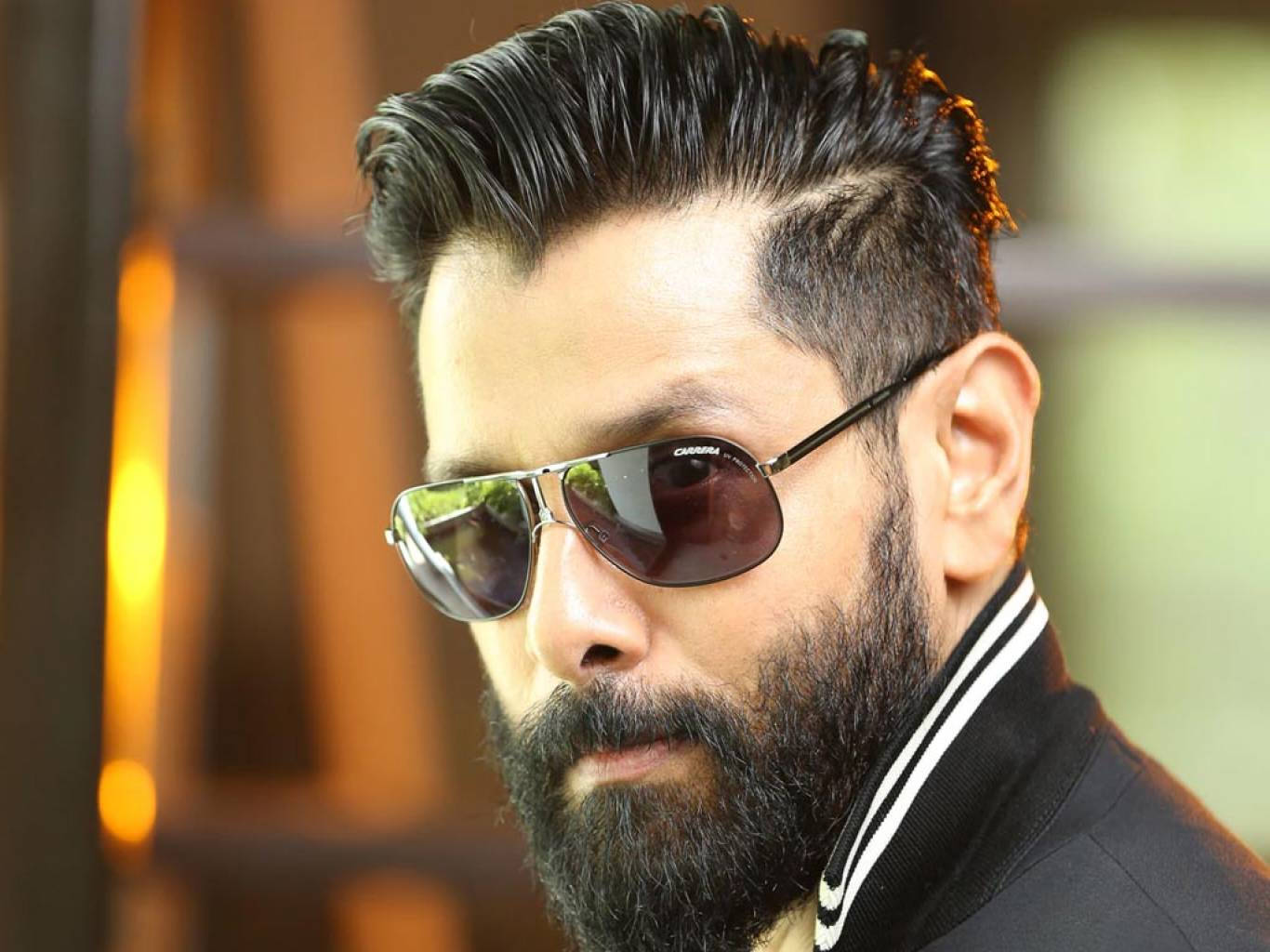 Vikram With Beard Close-up Wallpaper