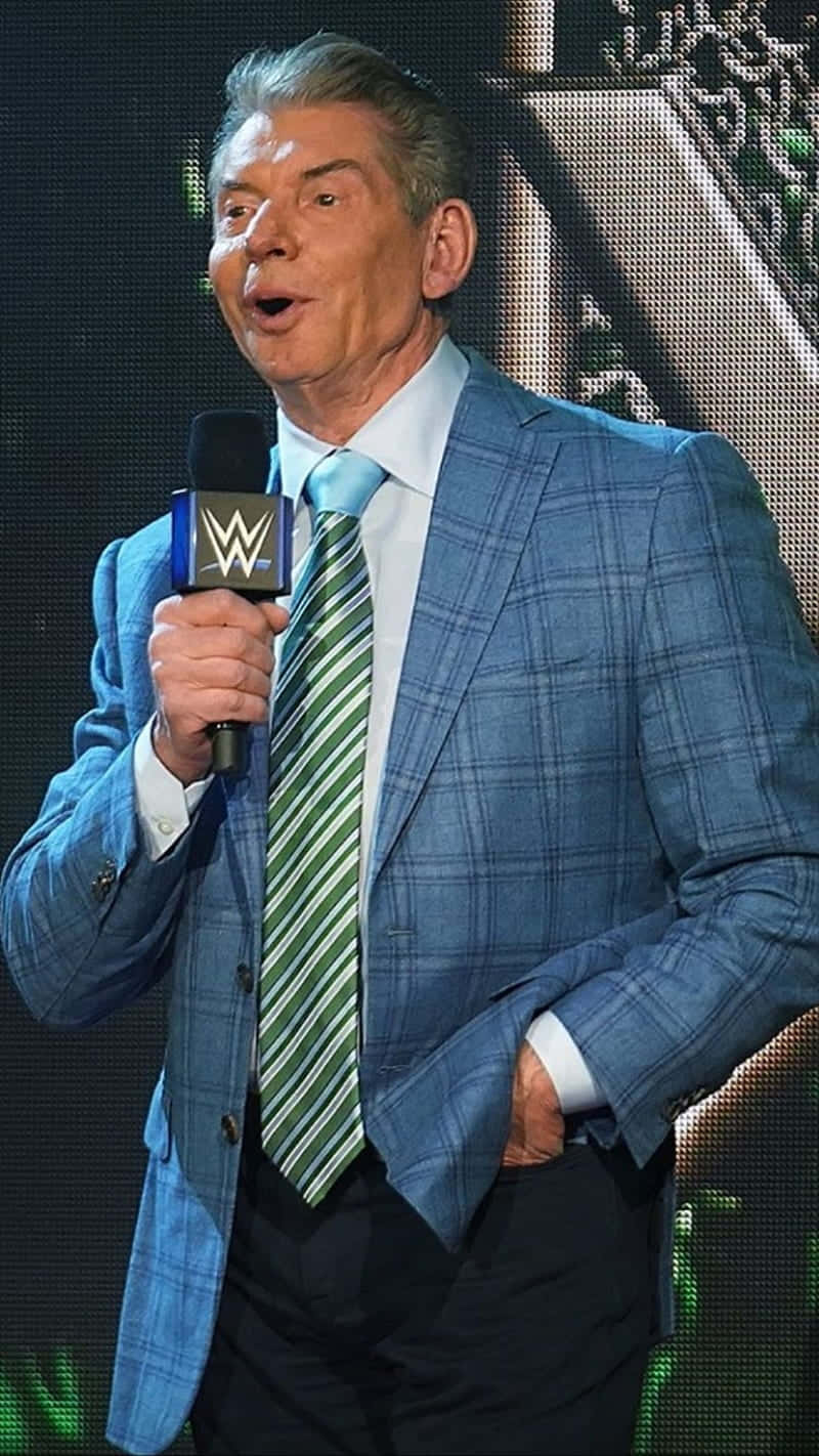 Vince Mcmahon, The Powerhouse Of Wwe Wallpaper