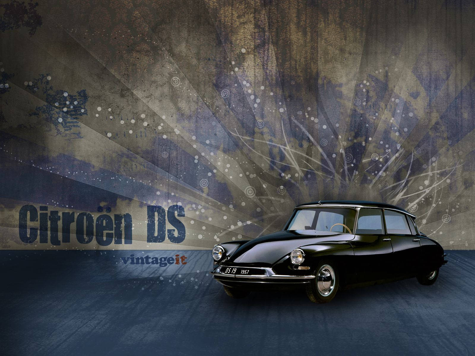 Vintage Citroen Ds Wallpaper