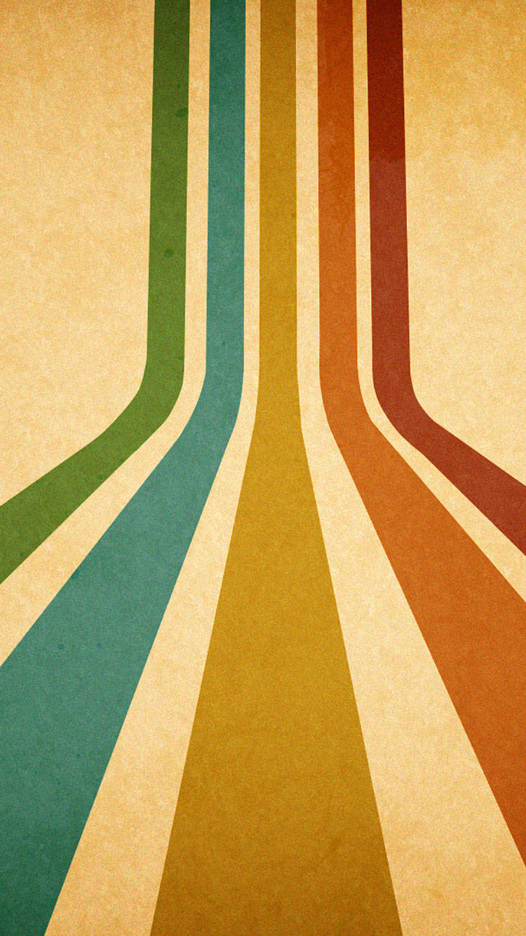 Vintage Iphone Retro Rainbow Minimalist Wallpaper