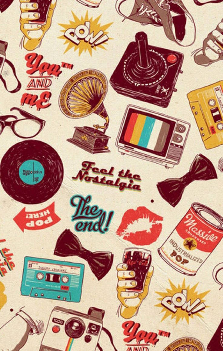 Vintage Items Retro Aesthetic Iphone Wallpaper