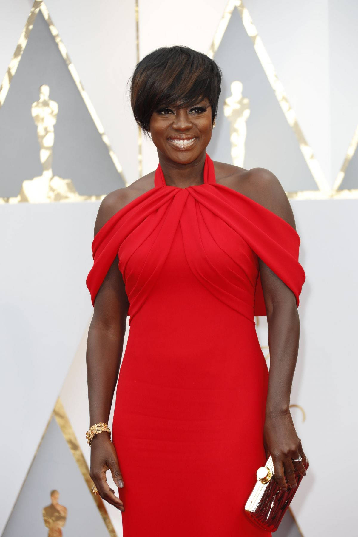 Viola Davis Off Shoulder Gown Oscars Wallpaper