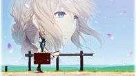 Violet Evergarden Is Viewing The Beauty Of The Sky. Wallpaper