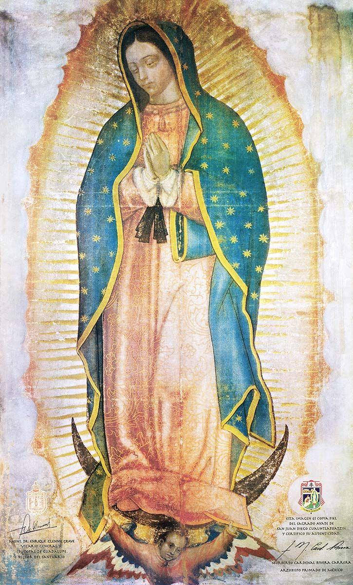 Virgen De Guadalupe Wall Painting Wallpaper